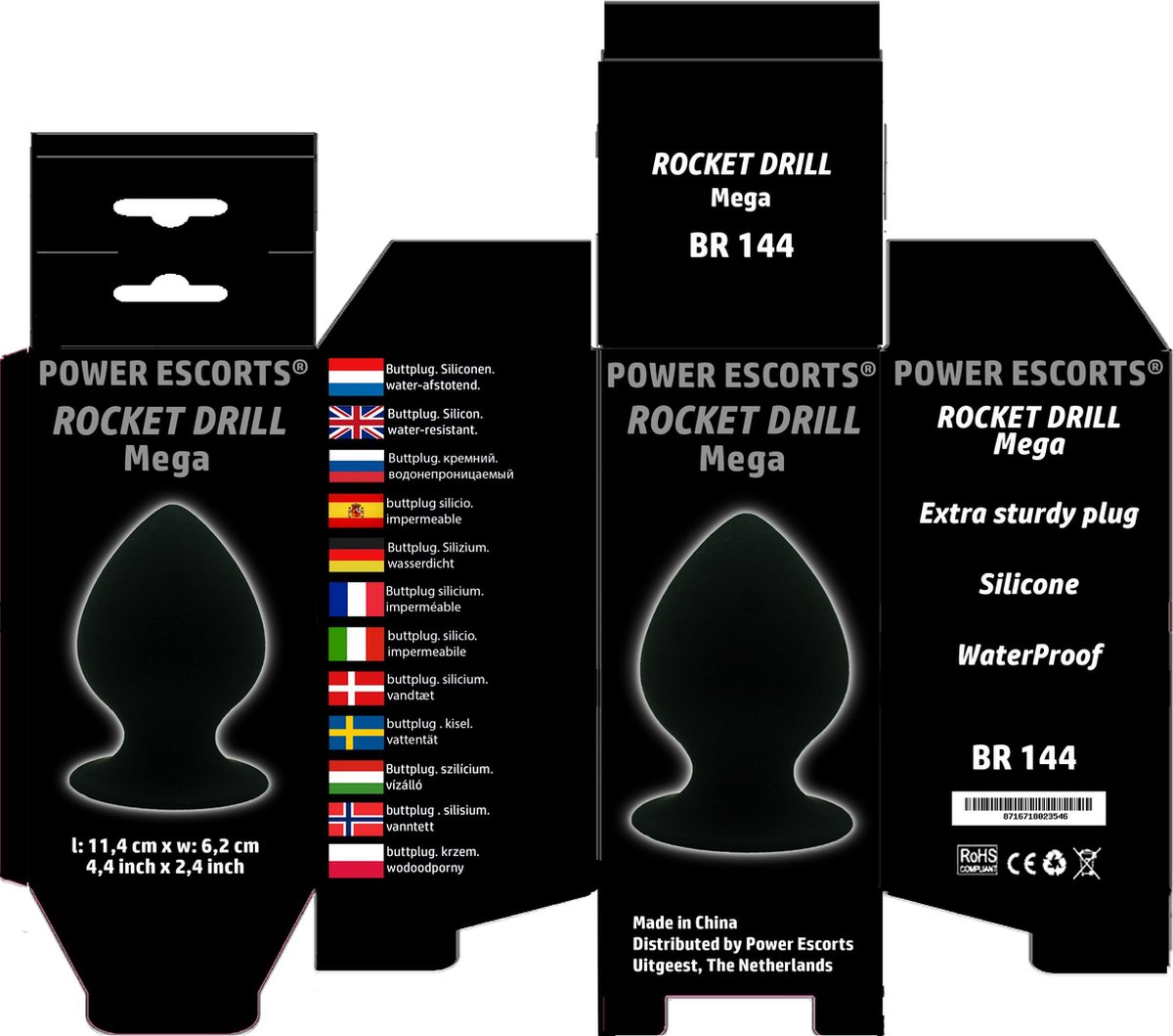 Power Escorts Br Rocket Drill Mega Big Plug Anal Pais Plug