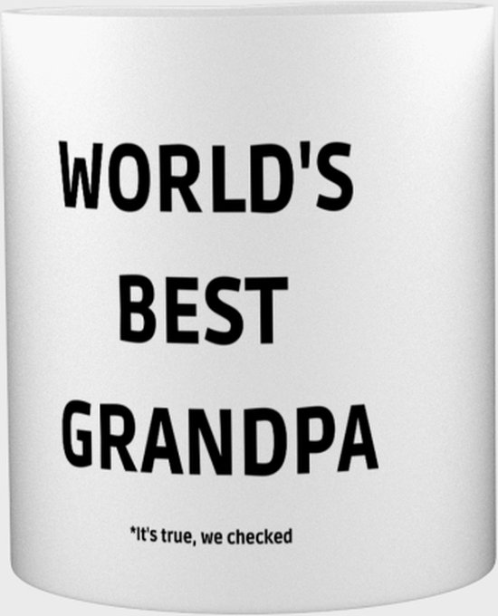 Akyol World S Best Grandpa It S True We Checked Mok Met Opdruk Opa