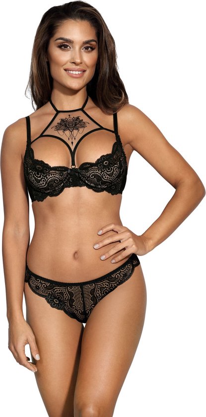 Avanua Sisi 3 Delig Erotische Lingerieset Semi Transparant Met