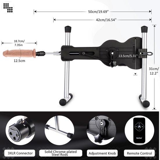 Machine sexuelle Ukulele Sex Machine avec gode et télécommande bol