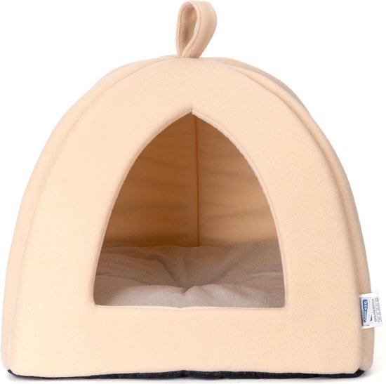 Nobleza kattenhuisje - kattenmandje - kattentent - kattenmand - kattenholletje - Iglo - crème