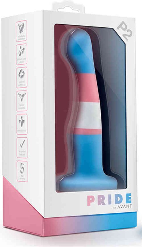 Avant Pride Siliconen Dildo Met Zuignap True Blue Bol