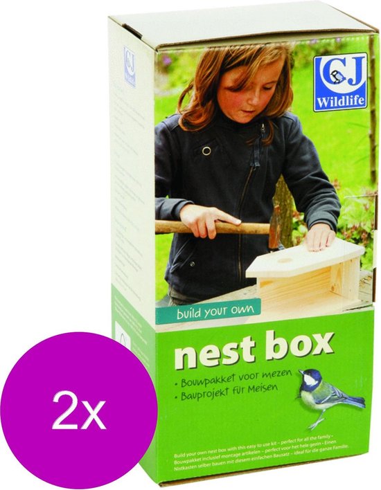 Wildbird Nestkast Bouwpakket - Broeden - 2 x stuks