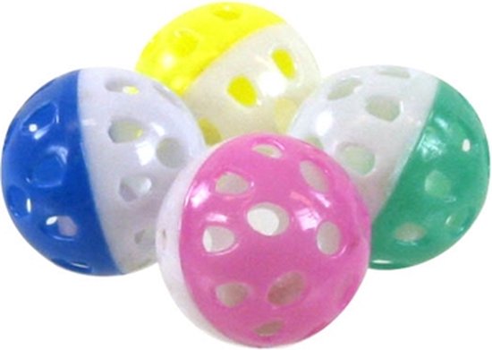 Ballen Met Bel Zwaar Model 4 cm 4 stuks