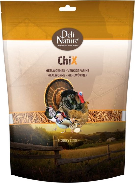 Deli Nature Chix Meelwormen 500 gr