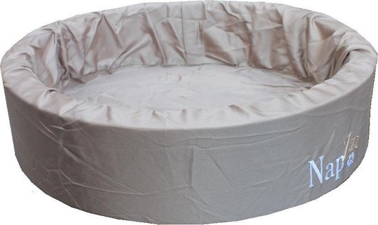Napzzz Mand Ovaal Taupe 56x50x15 cm