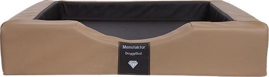 DoggyBed - Orthopedische Hondenmand - Gelax Compact - 80 x 80 x 16 cm - Bruin / Nougat