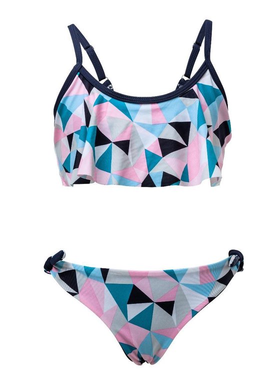Snapper Rock Bikini Voor Meisjes Pink Geo Blauw Roze Gray Maat