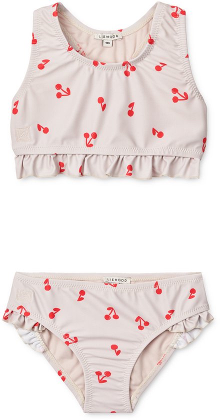 Liewood Bellamy Bikini Set Cherries Sandy Maat 122 Bol
