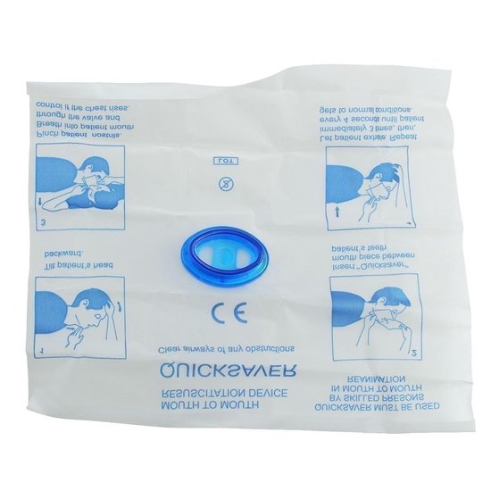 CPR Resuscitation Mouth To Mouth Respirator Face Shield Mask Met One