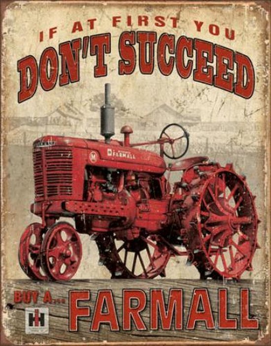 Buy a Farmall Tractor - Metalen wan