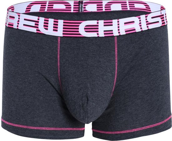 Andrew Christian Almost Naked Cotton Boxer Charcoal Grijs Maat S Heren Ondergoed Bol