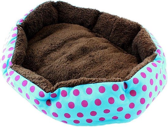 Dierenmand Hondenmand met Kussen voor Kleine Honden & Katten 35x37cm - Blauw - S - One size