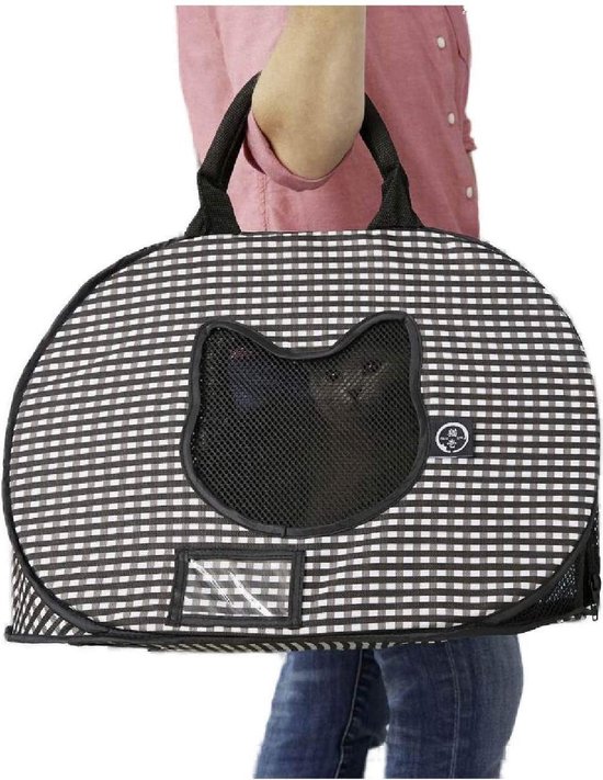 Necoichi reismand kat - kleine of middelgrote kat - 38 x 33 x 48 cm - katten reismand - katten reistas