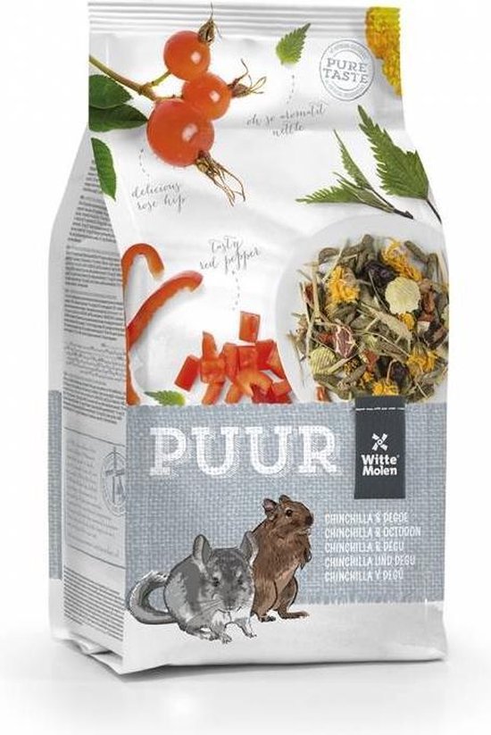 Witte Molen Puur chinchilla en degoe 500 gram