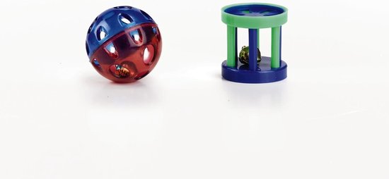 Distripet Balletje en roller/bel - zakje 2st