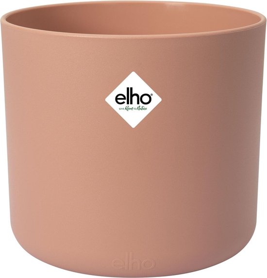 Elho B.for Soft Rond 16 - Bloempot voor Binnen - 100% gerecycled plastic - Ø 16 x H 15 cm - Delicaat Roze