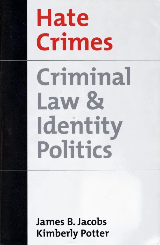 Studies in Crime and Public Policy - Hate Crimes - cover