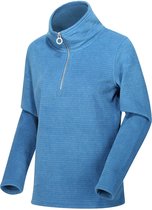 Solenne van Regatta voor Dames met halve rits van gestreept Fleece met een gemiddeld gewicht, met roségouden rits, Outdoorjas, Saffierblauw