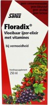 Salus Floradix IJzer-elixir - Mineralen - Bij vermoeidheid - Met ijzer en vitamine B12 - 250 ml