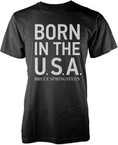 Bruce Springsteen Heren Tshirt -M- Born In The USA Zwart
