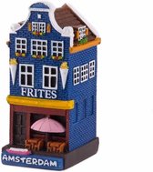 Polystone Huisje Frites Shop Amsterdam - Souvenir
