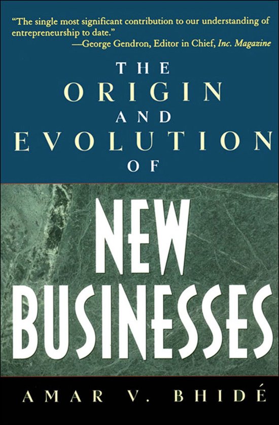 The Origin and Evolution of New Businesses - cover