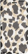 Design Softcase Booktype Samsung Galaxy A20e hoesje - Panter Zwart