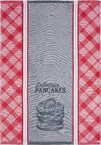 Clarysse Theedoek Pancakes Rood 50x70cm