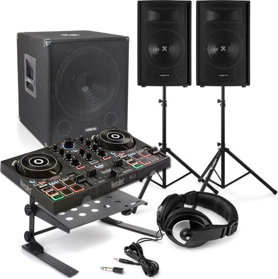 DJ Set - Hercules DJControl Inpulse 200 DJ controller met DJUCED software en 1100W geluidsinstallatie - Let's party!