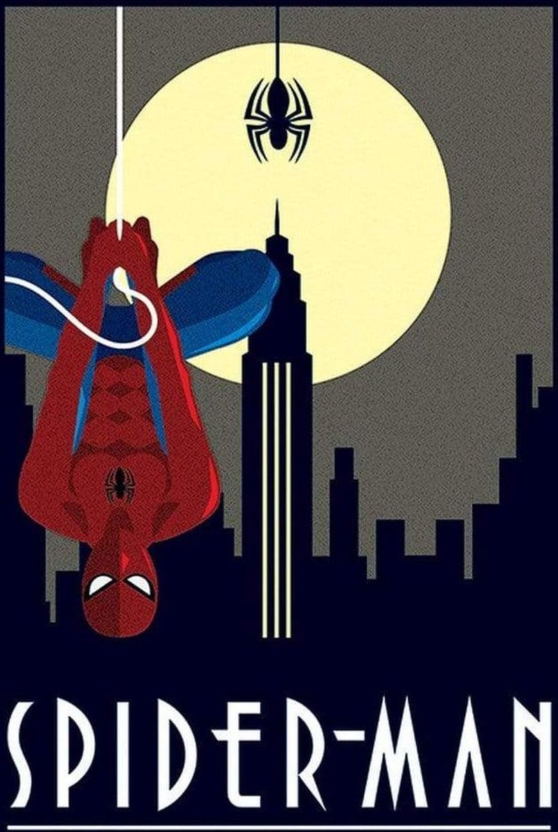 Pyramid POSTER 18 MARVEL DECO - SPIDER- MAN HANGING / PP33446 Divers