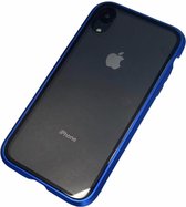 Apple iPhone Xr - Magnetische full body hoesje Jason blauw - Geschikt voor