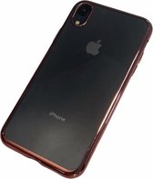 Apple iPhone Xr - Silicone transparante soft hoesje Sophie rose goud - Geschikt voor