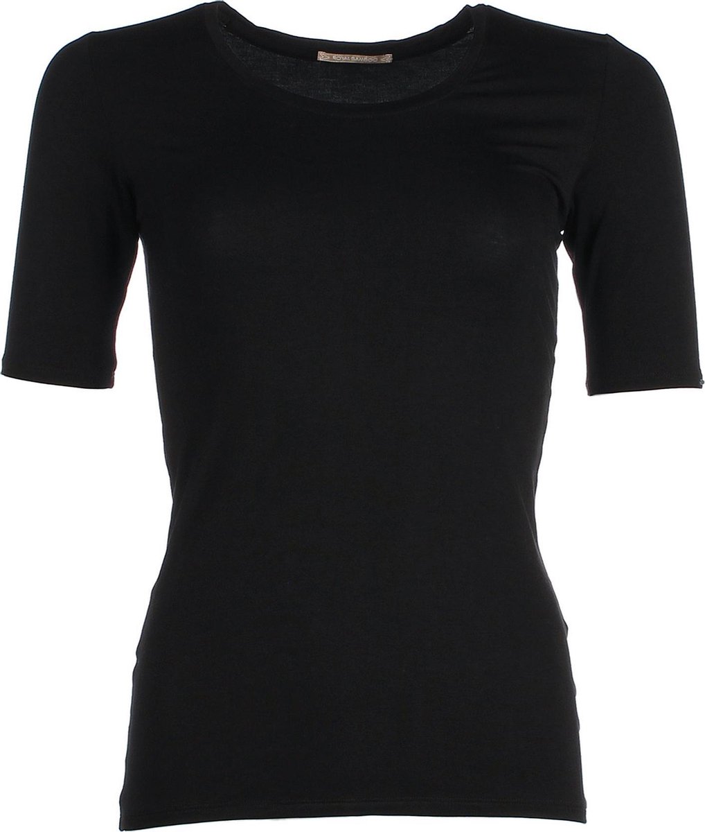 The Original Shortsleeve Shirt - Black - Large - bamboe kleding dames