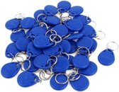 WL4 RFID tags blauw met key ring (100 stuks) met serienummer