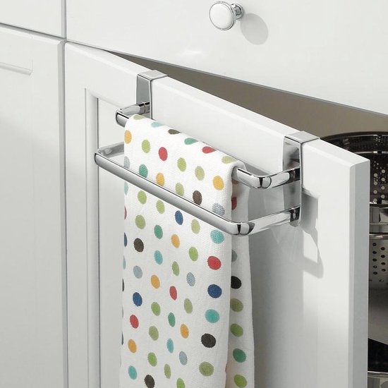 Weigering Verslaafd tweedehands iDesign Handdoekrek keukenkastje dubbele stang - Dubbel rekje - chroom -  Ophangen... | bol.com