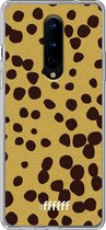 OnePlus 8 Hoesje Transparant TPU Case - Cheetah Print #ffffff
