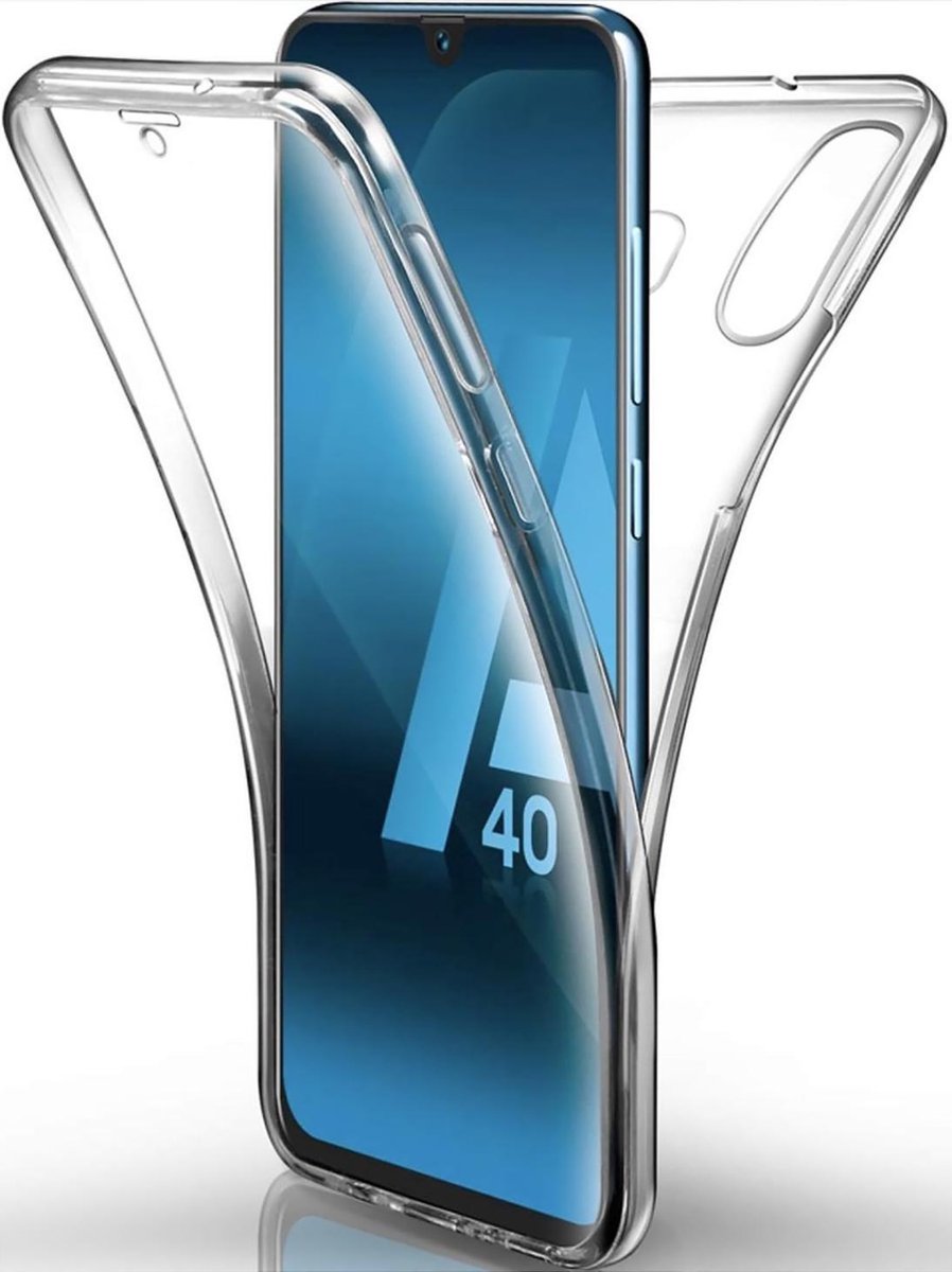 Samsung Galaxy A40 TPU 360° graden TPU siliconen 2 in 1 hoesje
