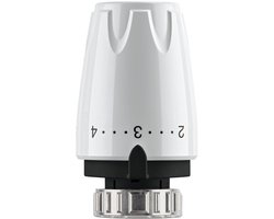 IMI Heimeier DX Thermostaatknop - M30 x 1.5 - Wit (RAL 9016) - Radiatorthermostaatkop met ingebouwde vloeistofvoeler - 6700-00.500