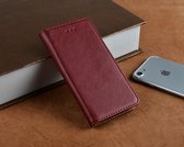 P.C.K. Hoesje/Boekhoesje/Bookcase/Book Rood met magneet sluiting geschikt voor Apple iPhone 8 PLUS MET Glasfolie