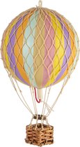 Authentic Models - Luchtballon Floating The Skies - Luchtballon decoratie - Kinderkamer decoratie - Regenboog/Pastel - Ø 8,5cm