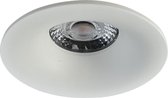 Spot Armatuur GU10 - Pragmi Nora Pro - Inbouw Rond - Mat Wit - Aluminium - Ø82mm - BES LED