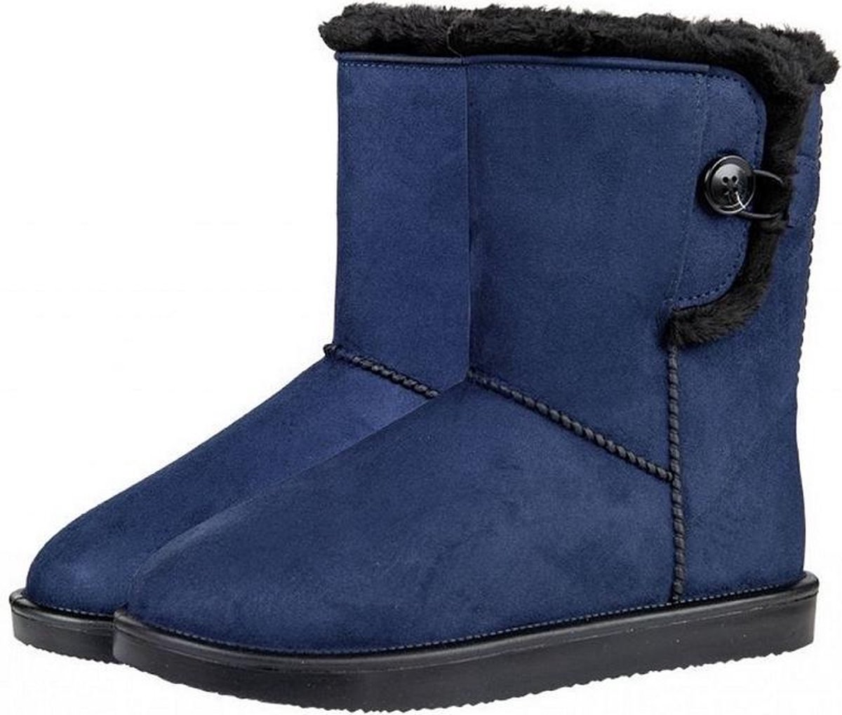 HKM Allweatherlaars Davos Button Fur Dkblue