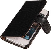 Wicked Narwal | Snake bookstyle / book case/ wallet case Hoes voor iPhone 4 Black