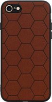 Wicked Narwal | Hexagon Hard Case voor iPhone 8 / iPhone 7/8 Bruin