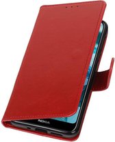 Wicked Narwal | Premium bookstyle / book case/ wallet case voor Nokia 7.1 Rood