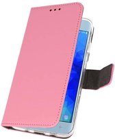 Wicked Narwal | Wallet Cases Hoesje voor Samsung Galaxy J3 2018 Roze