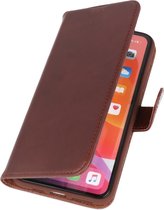 Wicked Narwal | Rico Vitello Mocca Echt Leder Hoesje voor iPhone 11 Pro