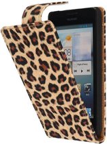 Wicked Narwal | Panter print  Classic Flip Hoes voor Huawei Huawei Ascend G510 Panter print