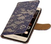 Wicked Narwal | Lace bookstyle / book case/ wallet case Hoes voor Huawei Y5 II Blauw